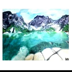 Coldchuck Lake 12 x 16 Wrapped Canvas Painting